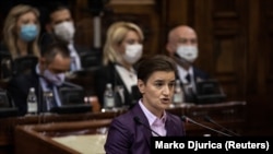Ana Brnabić își anunță echipa guvernamentală în Parlamentul Serbiei, 28 octombrie 2020