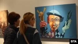  Картина от изложбата „ Моят Дон Кихот “ 