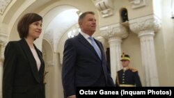 Maia Sandu a fost primită de președintele Klaus Iohannis