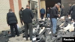 د تهران کهریزک روغتیايي مرکز کې د مړو اجساد 