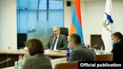 Armenia - Prime Minister Nikol Pashinyan participates at the meeting of the Eurasian Intergovernmental Council, which was held remotely