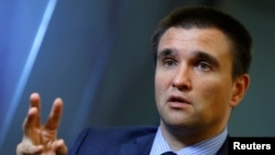 Ukraine's Foreign Minister Pavlo Klimkin warns a "frozen conflict" in eastern Ukraine could destabilize Europe. 