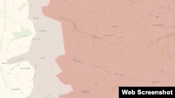 Ділянка фронту в районі Гуляйполя станом на початок березня на мапі проєкту DeepState