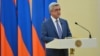 Armenia - President Serzh Sarkisian delivers a speech in Yerevan, 1Aug2016.