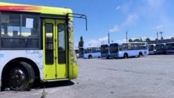 «Кладбище» автобусов в Бишкеке