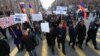 Armenia - Members and supporters of the Prosperous Armenia Party demonstrate in Yerevan, 9Feb2015.