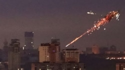 Во время одной из российских атак дронов на Киев. 28 сентября 2025 года