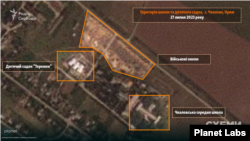 Аналіз супутникових даних вказує на те, що російські військові можуть використовувати цю локацію щонайменше з кінця липня 2023 року