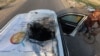 Makina e goditur nga një sulm ajror e Kuzhinës Qendrore Botërore. Gazë, 2 prill 2024. 