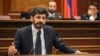 Armenia -- Vahe Grigorian, a nominee to the Constitutional Court, speaks in the parliament, Yerevan, June 18, 2019. 