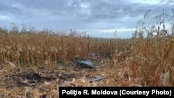Обломки дрона у молдавского села Черница, 24 сентября 2026 года