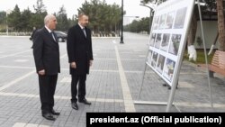 İlham Əliyev Sumqayıtda Lüdviqshafen parkında əsaslı təmirdən sonra yaradılan şəraitlə tanış olub. 15dekc2017