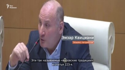 Выступление Эмзара Квициани в парламенте