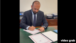 ՀՀ ԱԳ նախարար Արարատ Միրզոյանը ստորագրում է TRIPP նախագծի վերաբերյալ ռազմավարական համագործակցության մասին շրջանակային համաձայնագիրը, Երևան, 4-ը հունիսի, 2026թ.