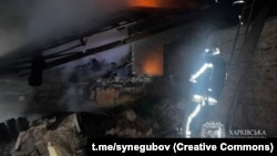 Дрон влучив у житловий будинок, він був повністю зруйнований, виникла пожежа