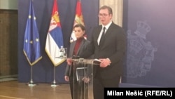 Ana Brnabić i Aleksandar Vučić