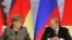 Ангела Меркель, канцлер Німеччини та Володимир Путін, президент Росії