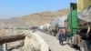 Trucks had been stranded for days at Afghanistan's Torkham border crossing into Pakistan. 