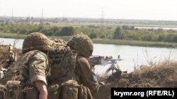 Учения Украинских военных в Херсонской области, иллюстрационное фото