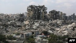 Shkatërrimet nga sulmet ajrore izraelite në Qytetin e Gazës më 8 gusht 2025. 