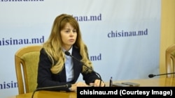 Fosta viceprimară, Irina Gutnic, la o ședință a Consiliului Municipal Chișinău, din aprilie 2025 (imagine de arhivă)