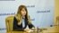 Fosta viceprimară Irina Gutnic, la o ședință a Consiliului Municipal Chișinău, din aprilie 2025 (imagine de arhivă).