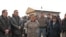 "Красный трудовик" ауданының тұрғындары өз құқықтарын қорғауға жиналды. Алматы, 5 желтоқсан 2008 ж.