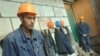 Russia -- Migrant workers at a construction site in Moscow, 29Aug2008