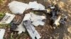 UKRAINE – Parts of an unmanned aerial vehicle (UAV), what Ukrainian authorities consider to be an Iranian made suicide drone Shahed-136, are seen found after Russian strike on fuel storage facilities. Kharkiv, October 6, 2022