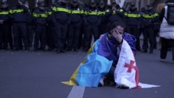 Protests In Tbilisi Ahead Of First Session Of Newly Elected Parliament