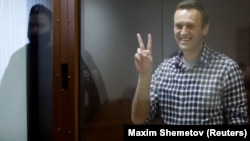 U.S. Secretary of State Antony Blinken reiterated Washington's call for Aleksei Navalny (pictured) to be released "immediately and unconditionally."