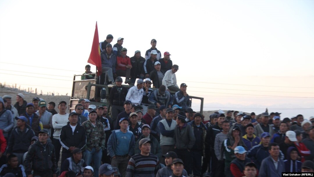 Dozens of protesters were arrested when demonstrations against the operator of the Kumtor gold mine turned violent.