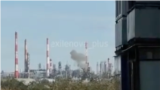 A loop made out of user-generated videos verified by RFE/RL shows the aftermath of a drone attack on Orsk, Russia, in the Orenburg region on October 3.