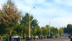 Милиция ходимлари марҳум президентига сўнгги бор "честь" берди