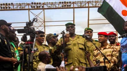 Лидерите на хунтата която в Нигер преди десетина дни затвориха