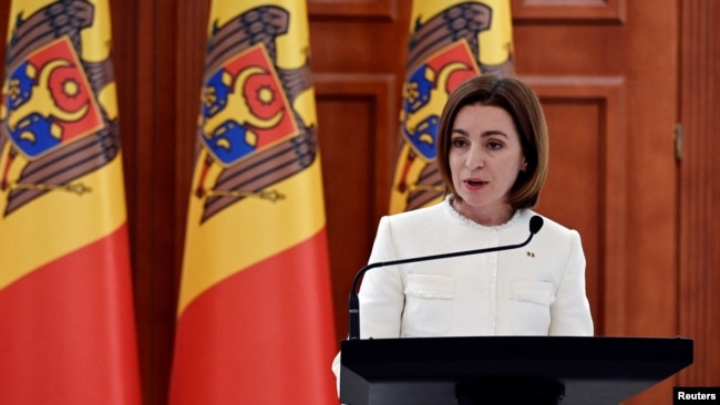 Presidentja e Moldavisë, Maia Sandu.