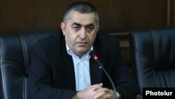 Armenia - Dashnaktsutyun leader Armen Rustamian at a news conference in Yerevan, 16Sep2016.