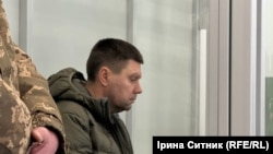 Командувач логістики Повітряних сил ЗСУ полковник Андрій Українець під час судового засідання, 27 лютого 2026 року 