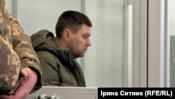 Командувач логістики Повітряних сил ЗСУ полковник Андрій Українець під час судового засідання, 27 лютого 2026 року