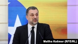 Elmedin Konaković, ministar vanjskih psolova BIH na konferenciji za novinare u Sarajevu, 26. januara 2026. 