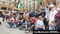 Skup podrške palestinskom narodu u Jerusalimu, Beograd, 12. maj 2021. 