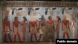  Древнеегипетская картина. Иллюстративное фото