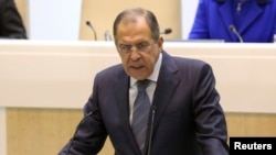 Sergei Lavrov în Parlamentul de la Moscova