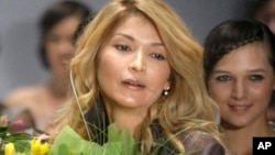 Gulnara Karimova, the jailed daughter of former Uzbek President Islam Karimov, seen here in 2011, “gets what she wants” in prison, a former inmate claims, with food delivered from outside and a uniform made from high-quality fabric.