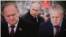 Президент России Владимир Путин, лидер КПРФ Геннадий Зюганов и лидер "Справедливой России" Сергей Миронов