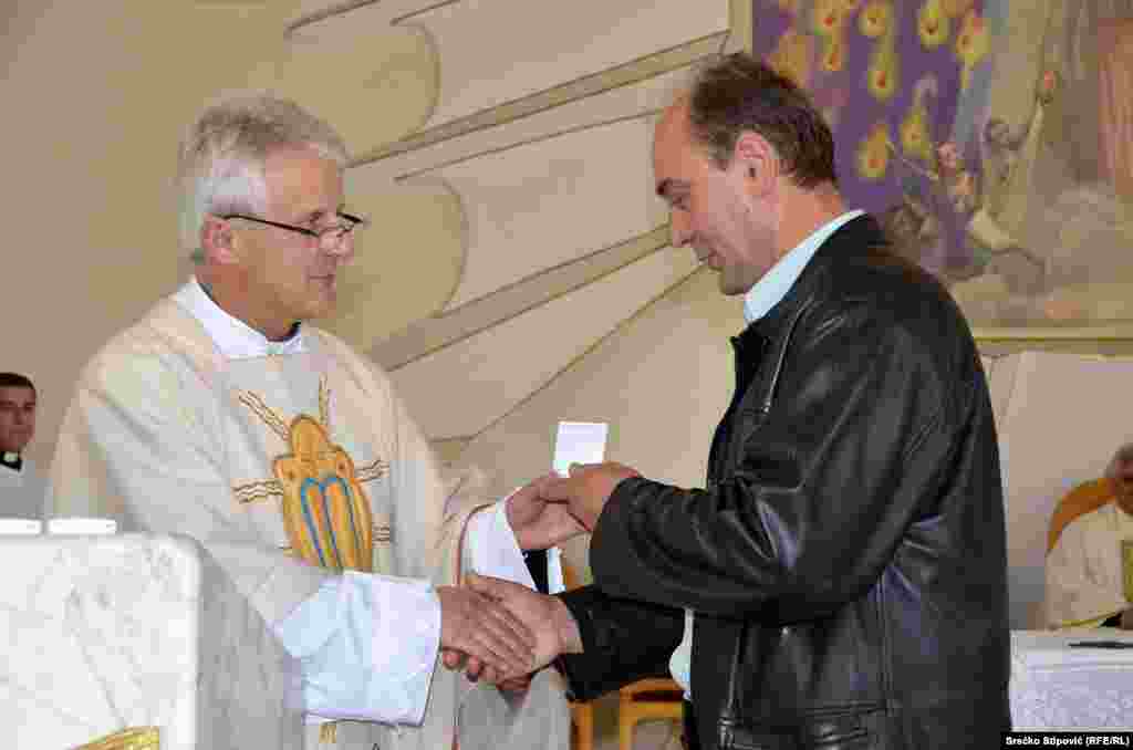 BiH, Novi Travnik, Consecration of statue of Saint John Paul II