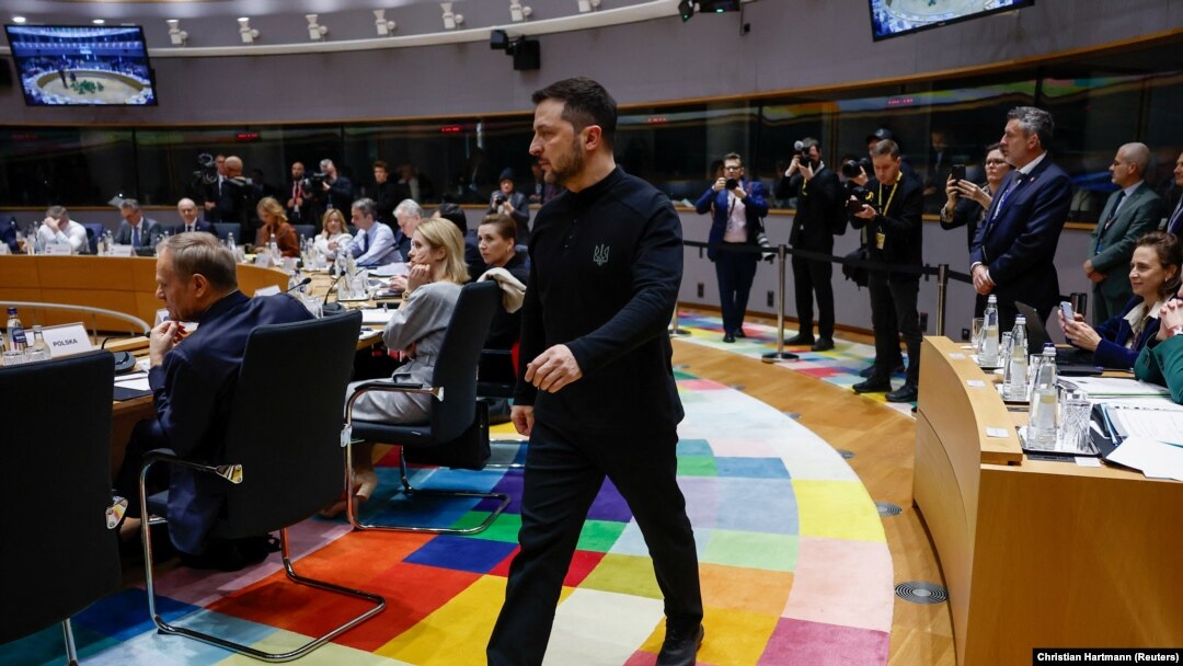 Liderul ucrainean Volodimir Zelenski, la Consiliul European 