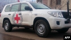 A vehicle of the International Committee for the Red Cross 