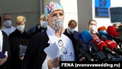 Sebija Izetbegović, direktorica Kliničkog centra Sarajevo, 5. april 2021. godine, Sarajevo 