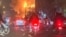 Flames in Tehran during anti-government protests: With an almost-total Internet shutdown, receiving details out of Iran remains difficult.